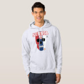 REUNIONES Servië sudadera con capucha B2 Hoodie (Voorkant volledig)