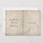 Réunions familiales - Invitations - FLORAL VINTAGE (Dos)