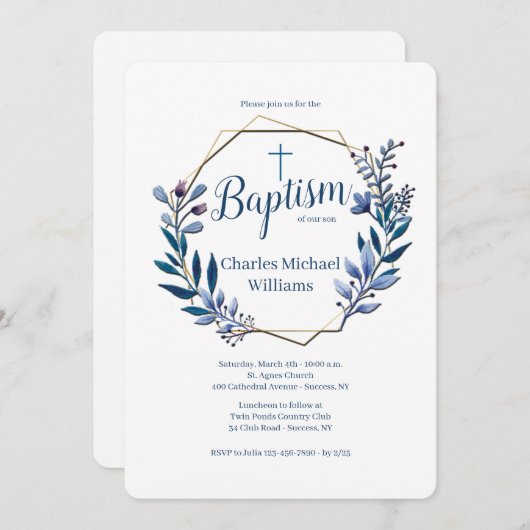 Réunis ensemble des invitations religieuses (Devant / Derrière)