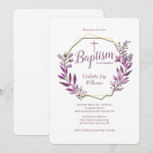 Réunis Ensemble Invitations Religieuses (Rose) (Devant / Derrière)