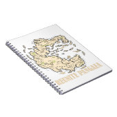 Reunite Pangaea Wereldkaart Geschiedenis Funny Geo Notitieboek (Rechterzijde)