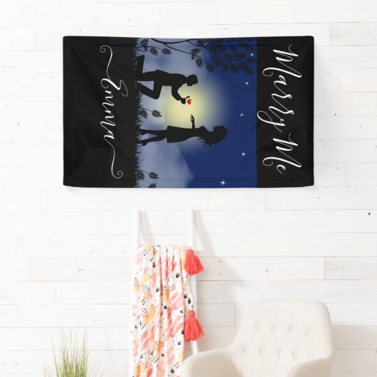 reus trouwt met me gepersonaliseerd voorstel spandoek (Insitu)