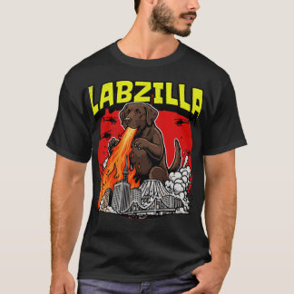 Reusachtig Chocolade Lab Monster Stad Rampage T-shirt