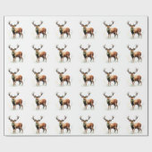 reusachtig hert in een rack cadeaupapier (Vlak)