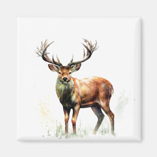 reusachtig hert in een rack magneet