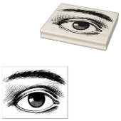 Reusachtig menselijk oog 	rubberstempel (Gestempeld)