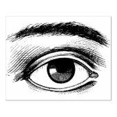 Reusachtig menselijk oog 	rubberstempel (Afrduk)