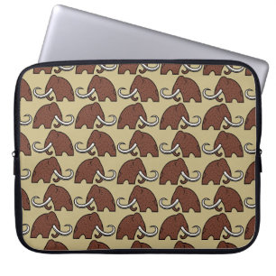 Reusachtige Dieren: Cartoon van Uitgestorven Mammo Laptop Sleeve