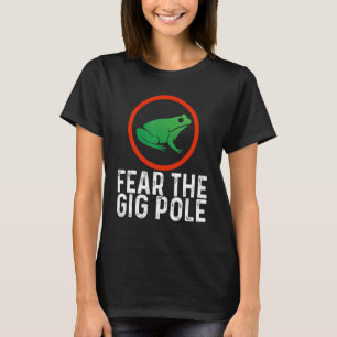 Reusachtige kikker vangen vrezen t-shirt
