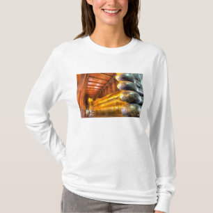 Reusachtige liggende Boeddha in de tempel, Wat Pho T-shirt