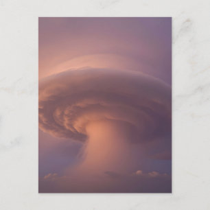 Reusachtige supercel onweersbui paddestoelwolk briefkaart