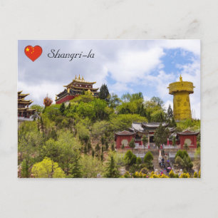 Reusend Tibetaans gebedsrad in Shangri-la - Yunnan Briefkaart