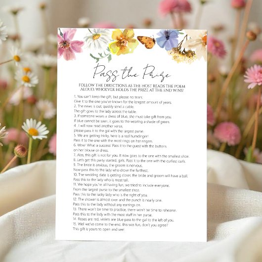 Réussissez le prix | Carte de jeu de Fête des mari