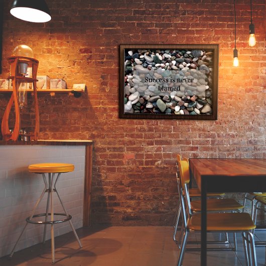 Réussite avec affiche photo