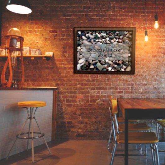 Réussite avec affiche photo