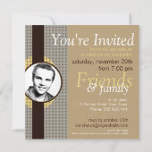 Réussite Classic Graduation avec invitation photo (Dos)