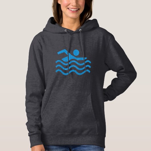 Réussite de natation Sweat - shirt à capuche de ba (Devant)