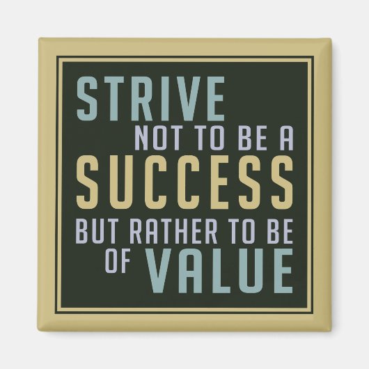 Réussite et valeur aimant motivationnel (Devant)