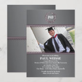 Réussite ultime - Invitation à la graduation photo (Devant / Derrière)