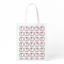 Apple rouge découpent le sac en tranches