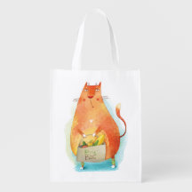 Sac Eco Cat Eco Épicerie rechargeable
