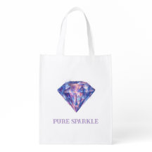 Sac fourre-tout diamant violet étincelant – Violet