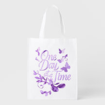 Sac fourre-tout inspirant "Un jour à la fois" – Es