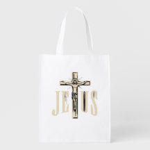 Sac fourre-tout Jésus Crucifix | Don de la foi chr