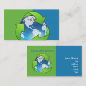 Réutilisation des cartes de visite de globe de (Devant / Derrière)