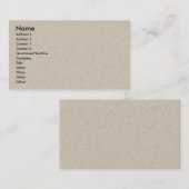 Réutilisation du carte de visite (Devant / Derrière)