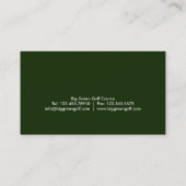 Réutilisation du carte de visite d'herbe verte (Dos)