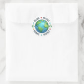 Réutiliser, recycler, pas de déchets, Stickers (Sac)