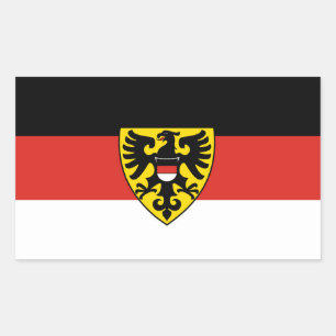 Reutlingen stadsvlag Duitsland symbool embleem wap Rechthoekige Sticker