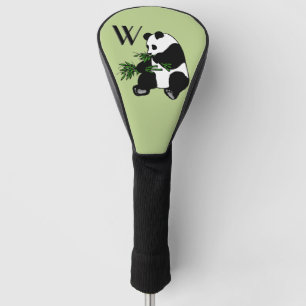 Reuze Aanvankelijke Panda Golfheadcover
