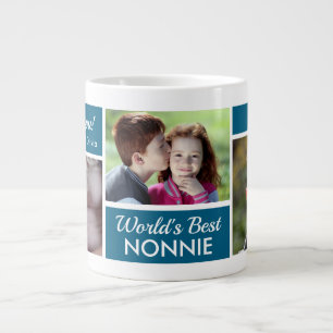 Reuze koffiemok met fotocollege 'Beste Nonnie ter Extra Grote Beker