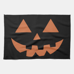 Reuzen Jack O' Lantern Gezicht Halloween Pompoen Theedoek