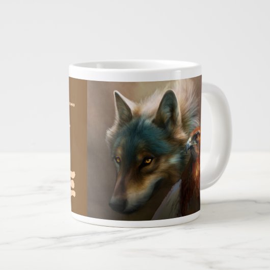 Reuzen koffiemok extra grote mok (Voorkant rechts)