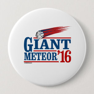 REUZEN METEOR 2016 -- Anti-Trump 2016 - Politiclot Ronde Button 4,0 Cm