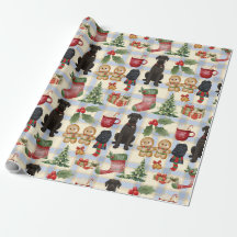 Reuzen Schnauzer Kerst Inpakpapier