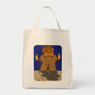 Reuzen Tiki Spelstuk Cartoon Kunst Tote Bag
