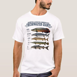 Reuzen Zoetwatervis Soorten Visser Arapaima T-shirt