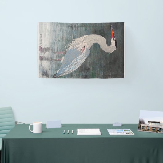 Reuzenblauwe hert spandoek (Beurs)