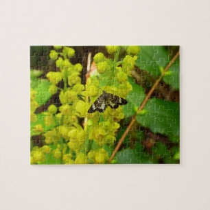Reuzenboomvlinder en Oregonwijnrank Wilde Bloemen Legpuzzel