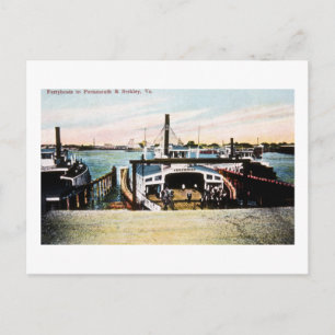 reuzenboten naar Portsmouth & Berkely, VA Briefkaart