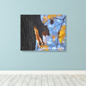 Reuzeneekhoorn Canvas Afdruk (Insitu (Houten vloer))