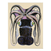 reuzeninktvis of octopus, zeedier perfect poster (Voorkant)