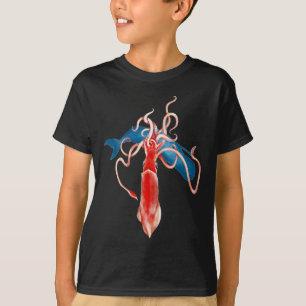 Reuzeninktvis vs. walvis t-shirt