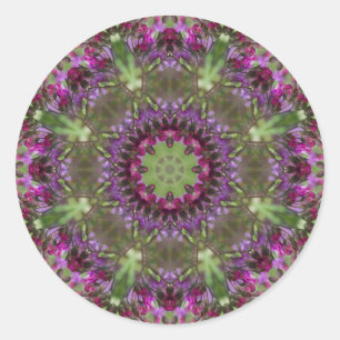Reuzenkruid, Wildflower Kaleidoscoop Ronde Sticker