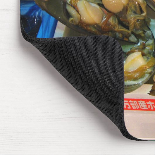 Reuzenmosselen Tsukiji vismarkt, Tokio, Japan Muismat (Hoek)