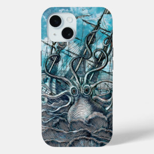 Reuzenoctopus Blauwe Zeemonster Zeilboot